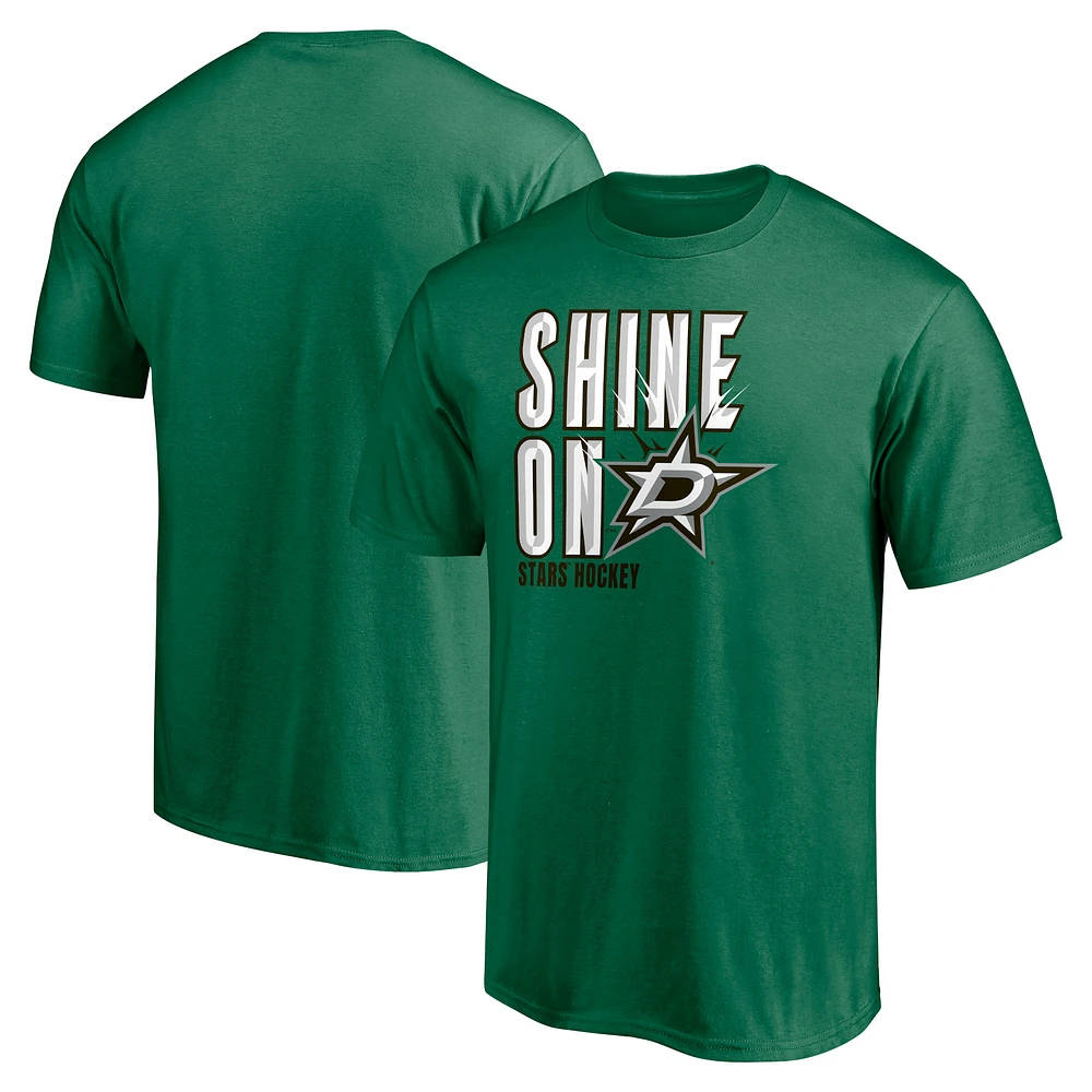 Men's Kelly Green Dallas Stars Hometown Collection Push Ahead T-Shirt
