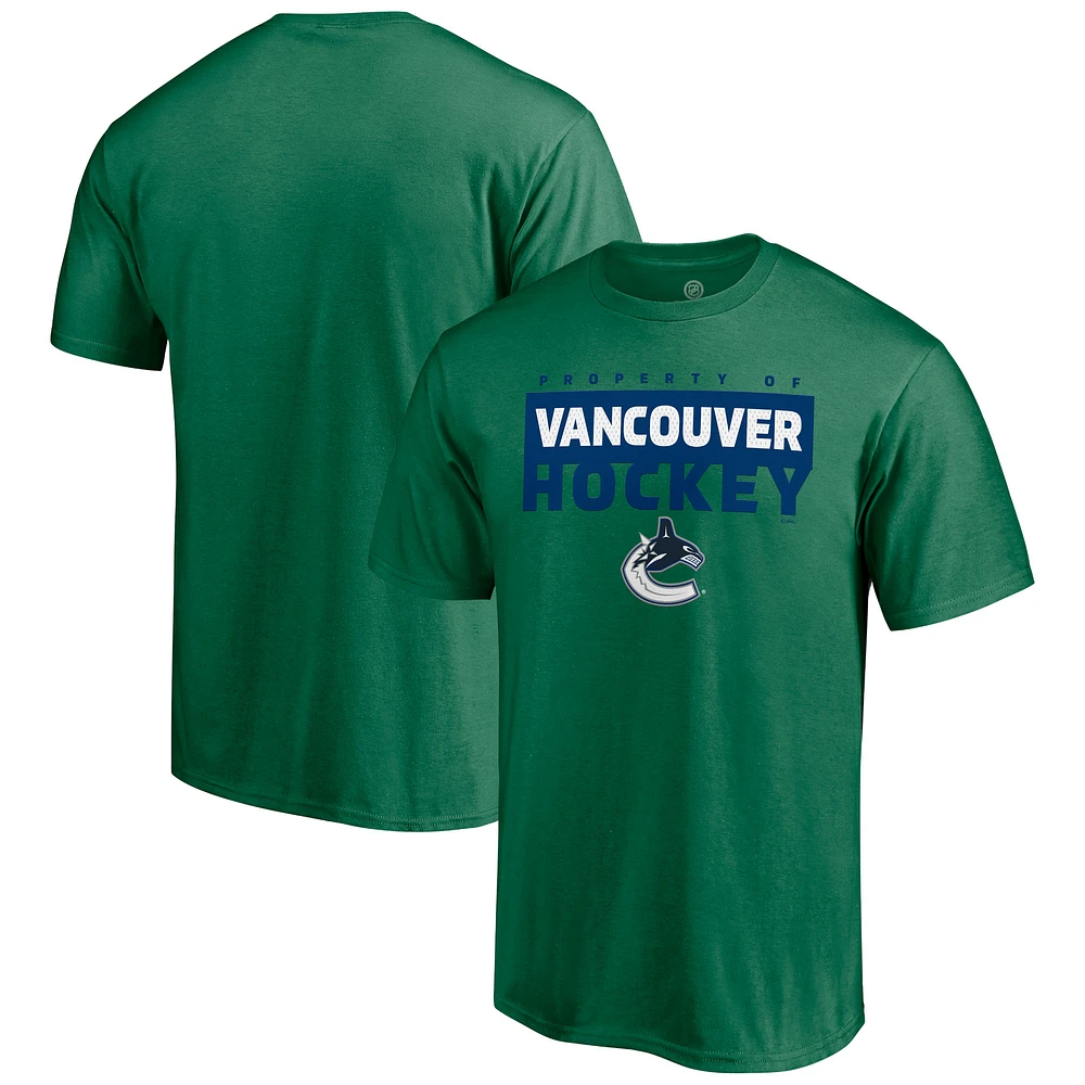Men's Green Vancouver Canucks Gain Ground T-Shirt