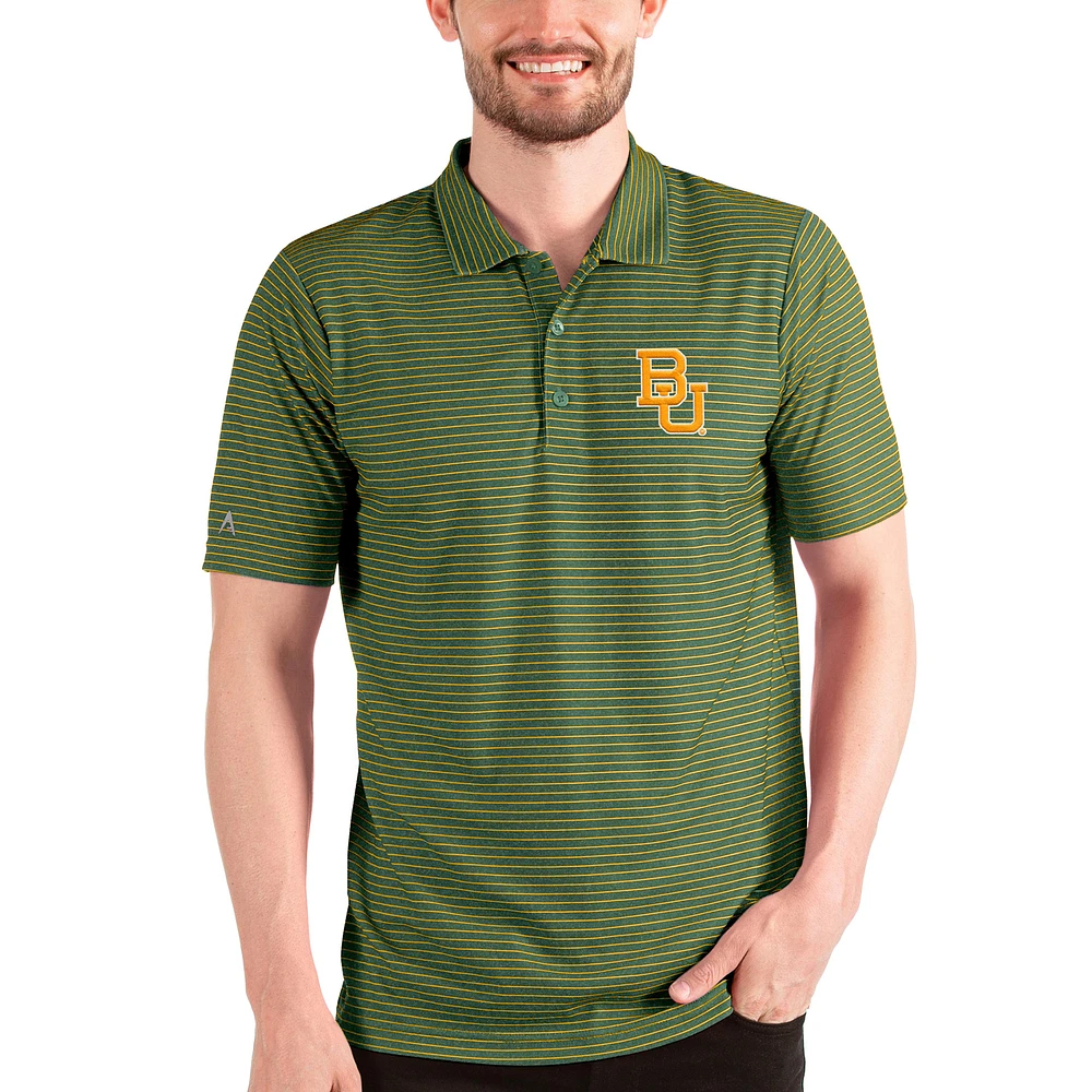 Men's Antigua Green/Gold Baylor Bears Esteem Polo