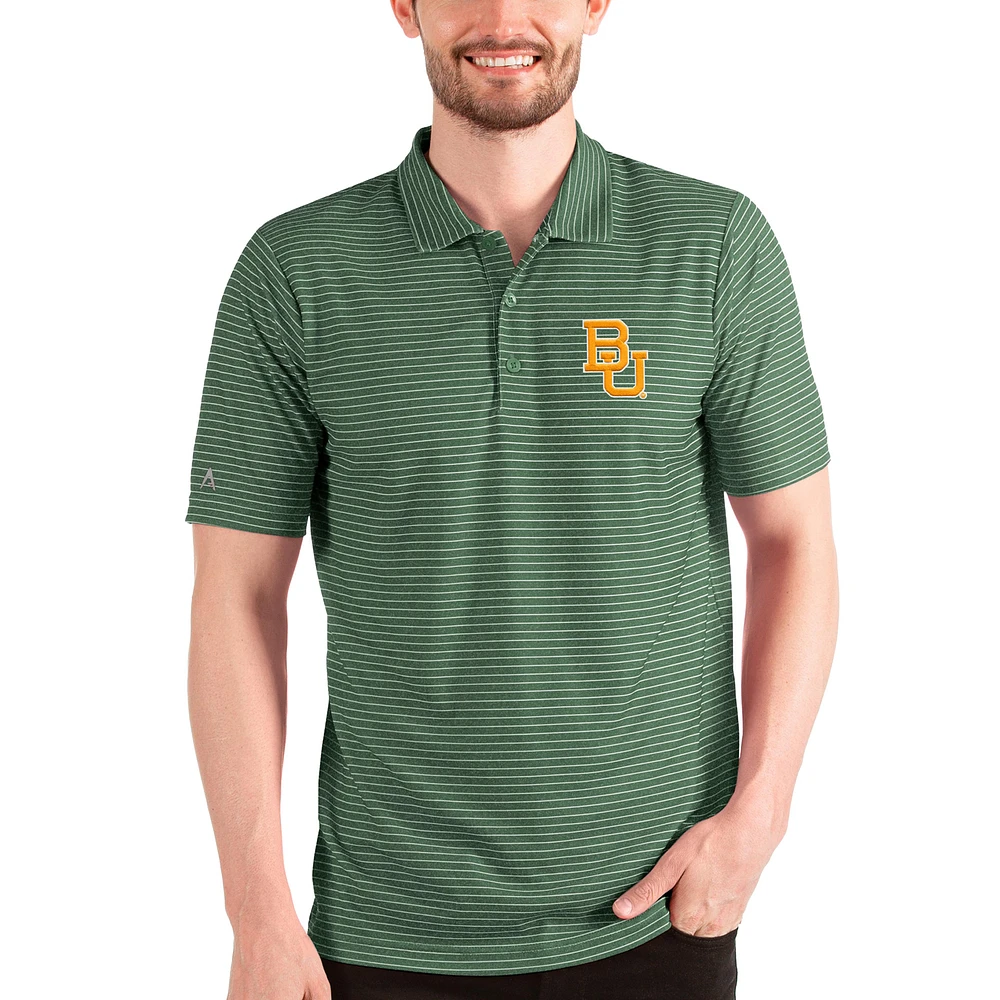 Men's Antigua Green/White Baylor Bears Esteem Polo