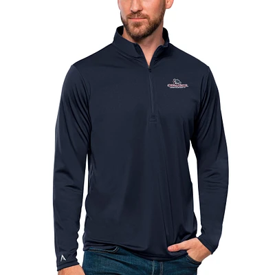 Men's Antigua Navy Gonzaga Bulldogs Tribute Quarter-Zip Top