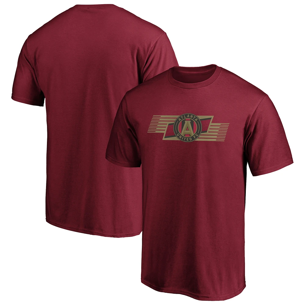 Men's Red Atlanta United FC Angular Scarf T-Shirt