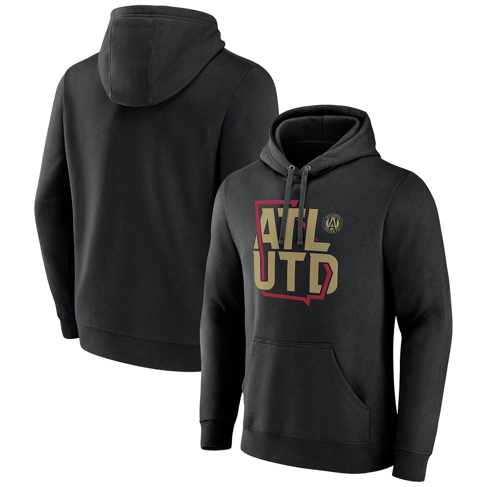 Men's Black Atlanta United FC Hometown Collection Team Pullover Hoodie