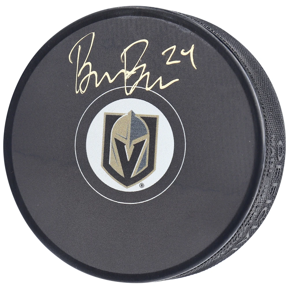 Brendan Brisson Vegas Golden Knights Autographed Hockey Puck