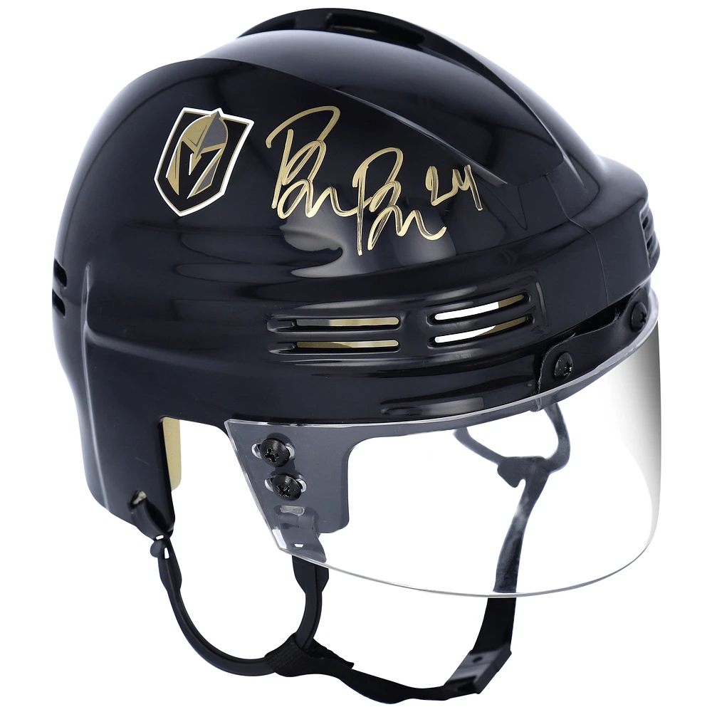 Brendan Brisson Vegas Golden Knights Autographed Black Mini Helmet