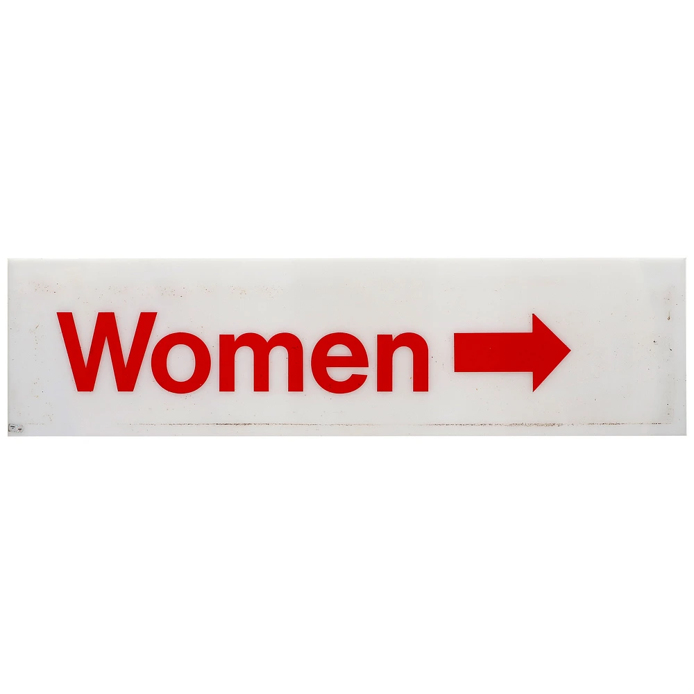 New York Yankees Event-Used Women "Right" Sign from Original Yankee Stadium