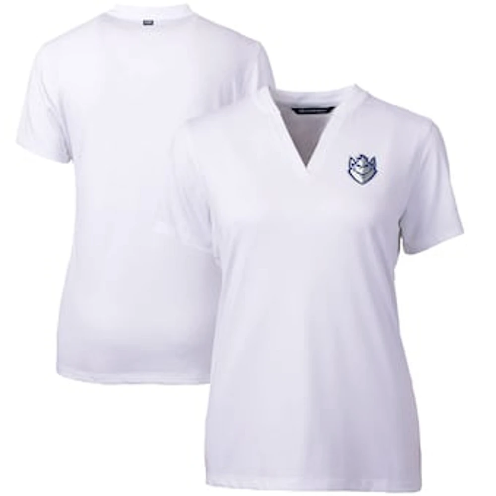 Women's Cutter & Buck White Saint Louis Billikens Forge Blade V-Neck Top