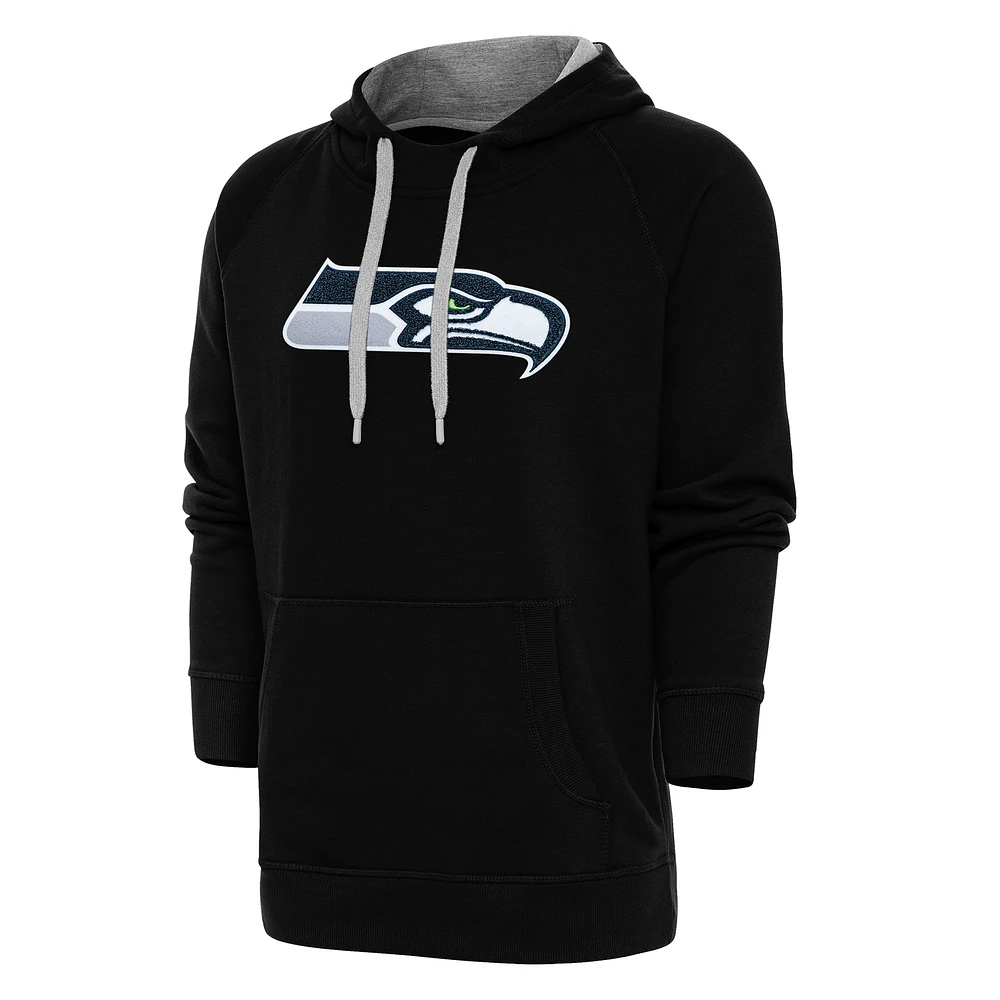 Men's Antigua Seattle Seahawks Victory Chenille Pullover Hoodie