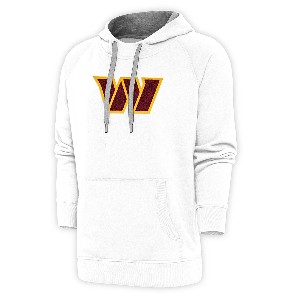 Men's Antigua Washington Commanders Victory Chenille Pullover Hoodie