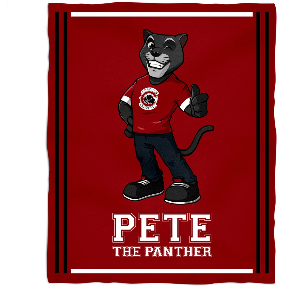 Chapman Panthers 36'' x 48'' Children's Mascot Plush Blanket