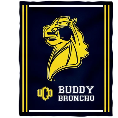 Central Oklahoma Bronchos 36'' x 48'' Children's Mascot Plush Blanket