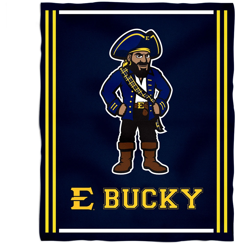 ETSU Buccaneers 36'' x 48'' Children's Mascot Plush Blanket