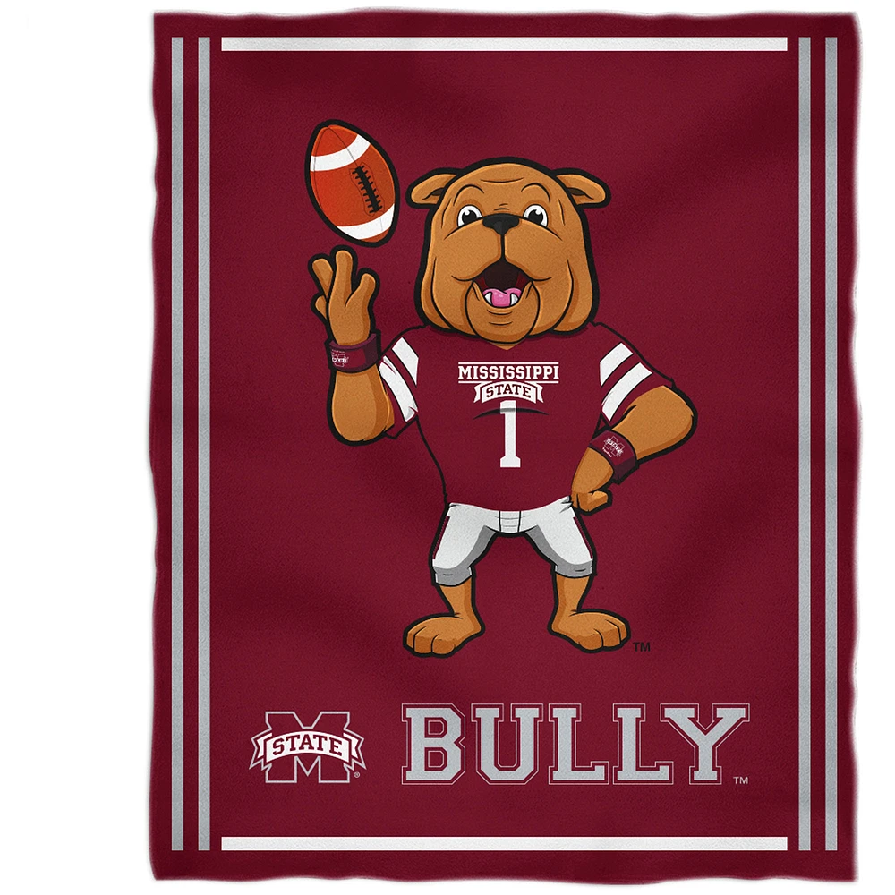 Mississippi State Bulldogs 36'' x 48'' Children's Mascot Plush Blanket
