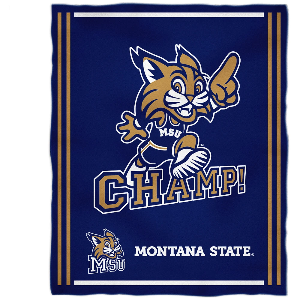 Montana State Bobcats 36'' x 48'' Children's Mascot Plush Blanket