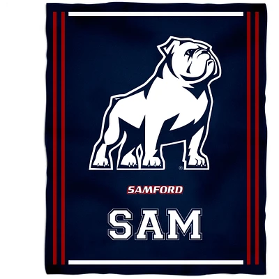 Samford Bulldogs 36'' x 48'' Children's Mascot Plush Blanket