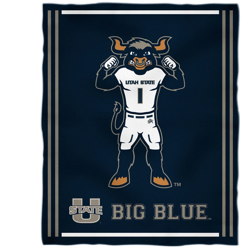 Utah State Aggies 36'' x 48'' Children's Mascot Plush Blanket