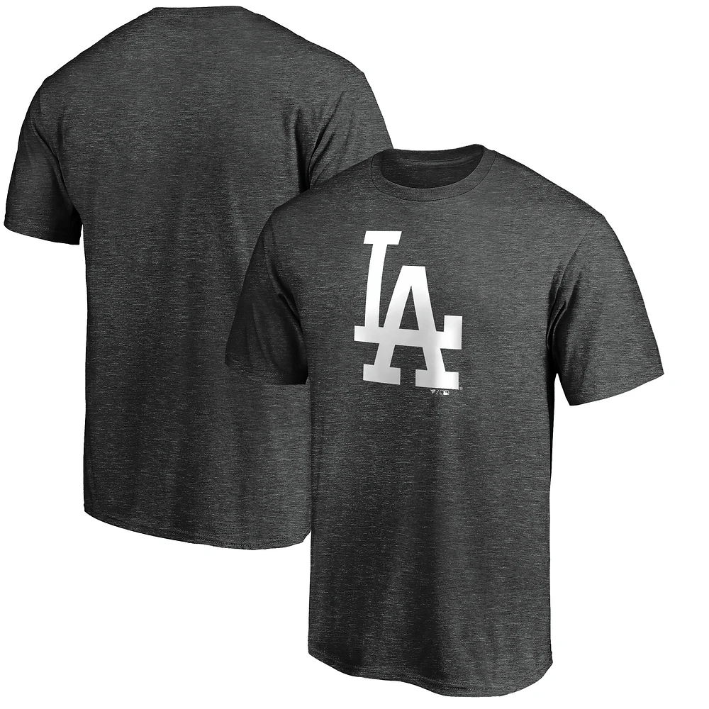 Men's Charcoal Los Angeles Dodgers Official Logo T-Shirt