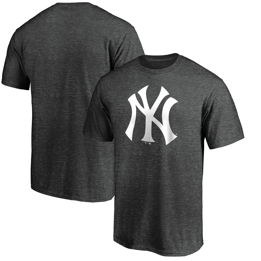 Men's Charcoal New York Yankees Official Logo T-Shirt