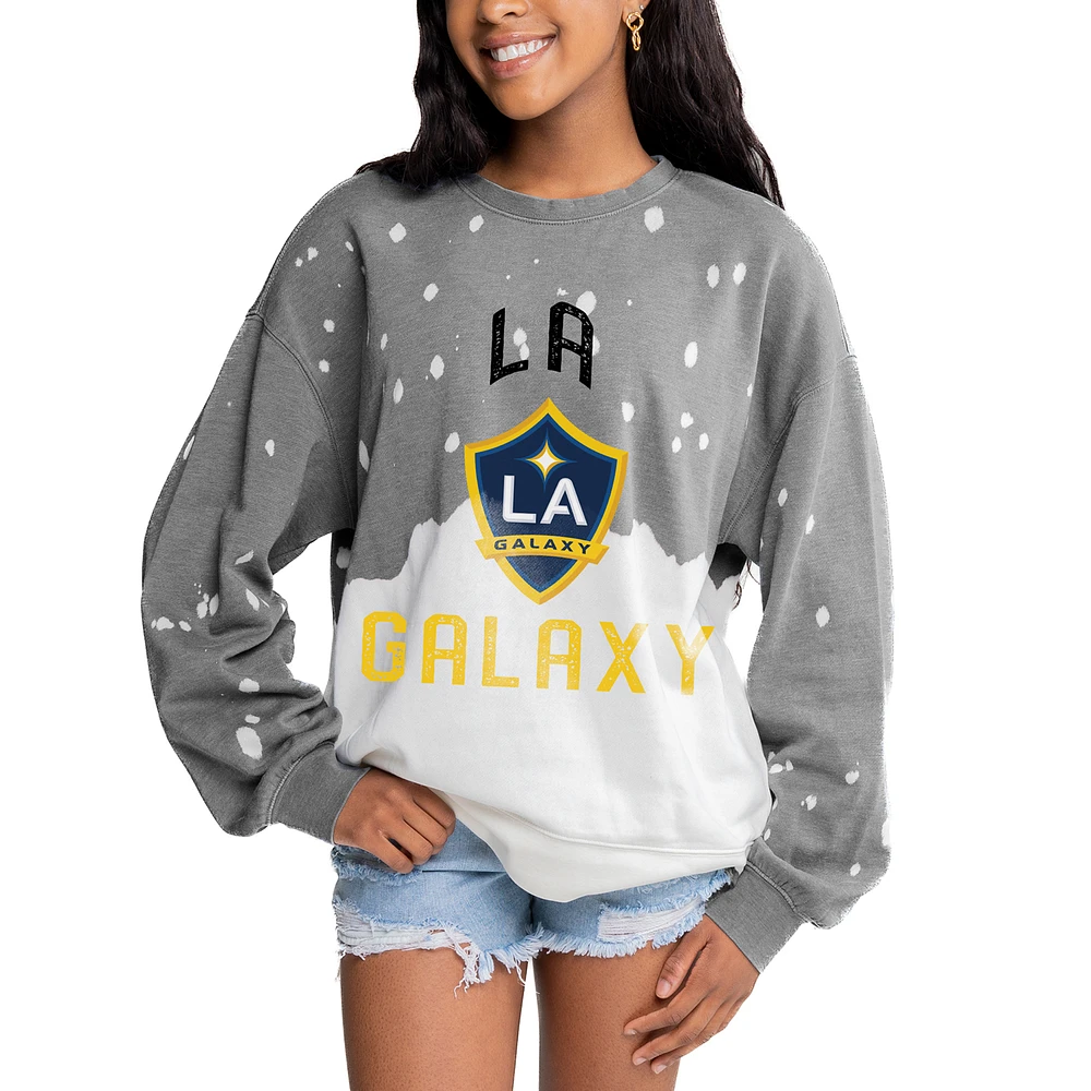 Women's Gameday Couture Gray LA Galaxy Twice As Nice Pullover Sweatshirt