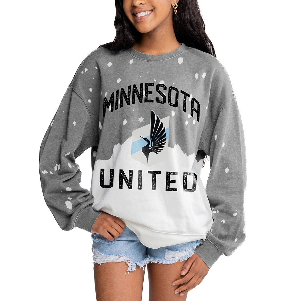 Women's Gameday Couture Gray Minnesota United FC Twice As Nice Pullover Sweatshirt