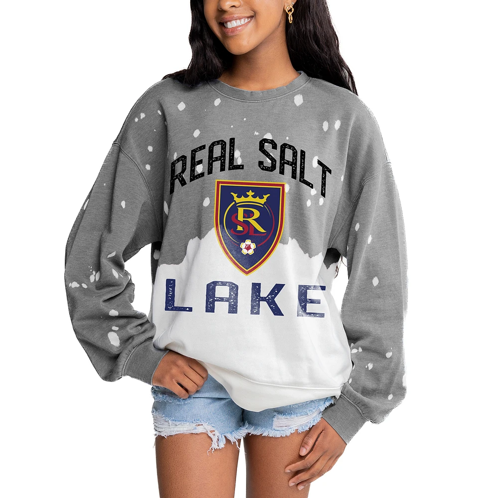 Women's Gameday Couture Gray Real Salt Lake Twice As Nice Pullover Sweatshirt