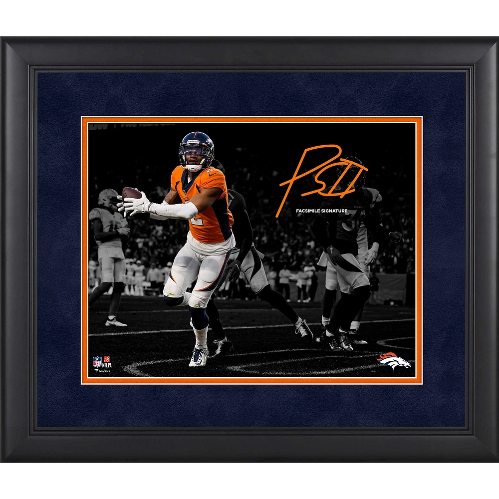 Patrick Surtain II Denver Broncos Facsimile Signature Framed 11" x 14" Spotlight Photograph
