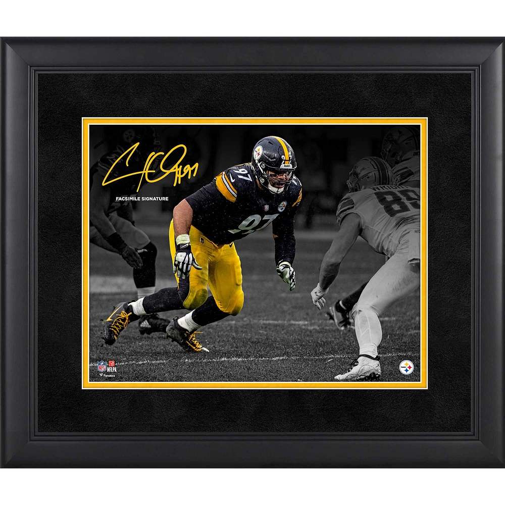Cameron Heyward Pittsburgh Steelers Facsimile Signature Framed 11" x 14" Spotlight Photograph