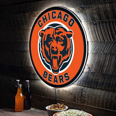 Chicago Bears LED XL Round Wall Décor
