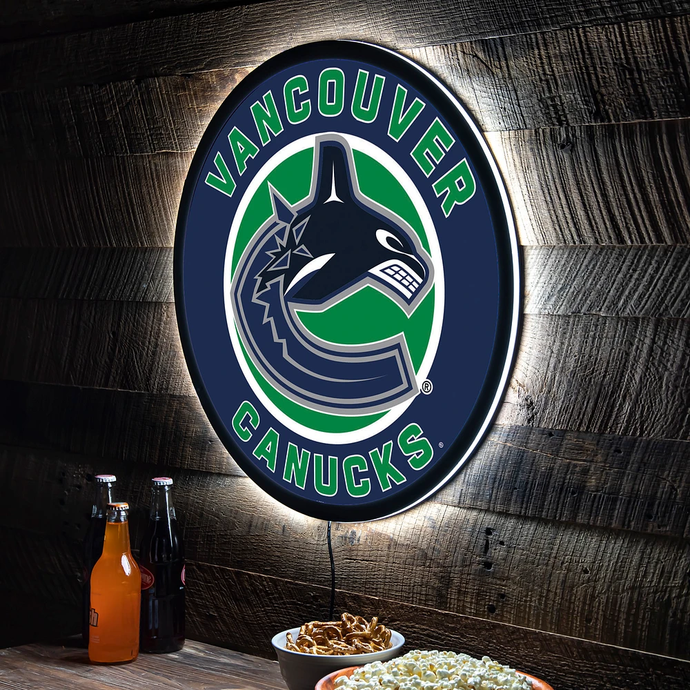 Vancouver Canucks LED XL Round Wall Décor