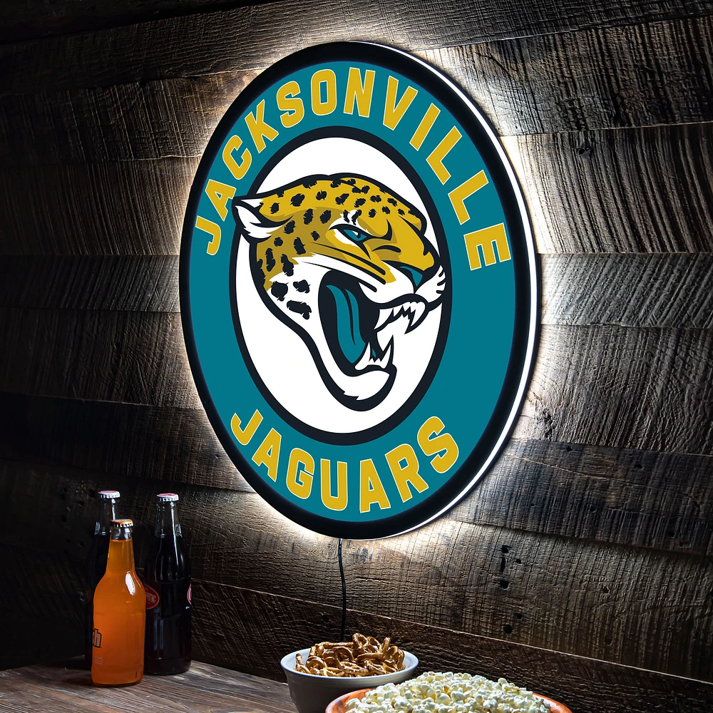 Jacksonville Jaguars LED XL Round Wall Décor