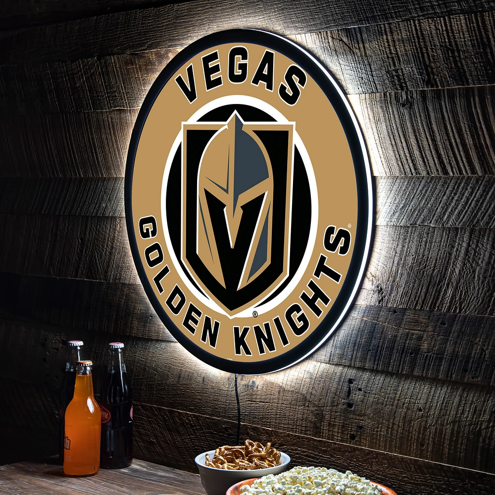 Vegas Golden Knights LED XL Round Wall Décor