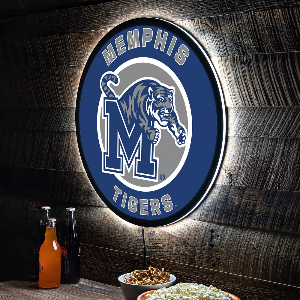 Memphis Tigers LED XL Round Wall Décor