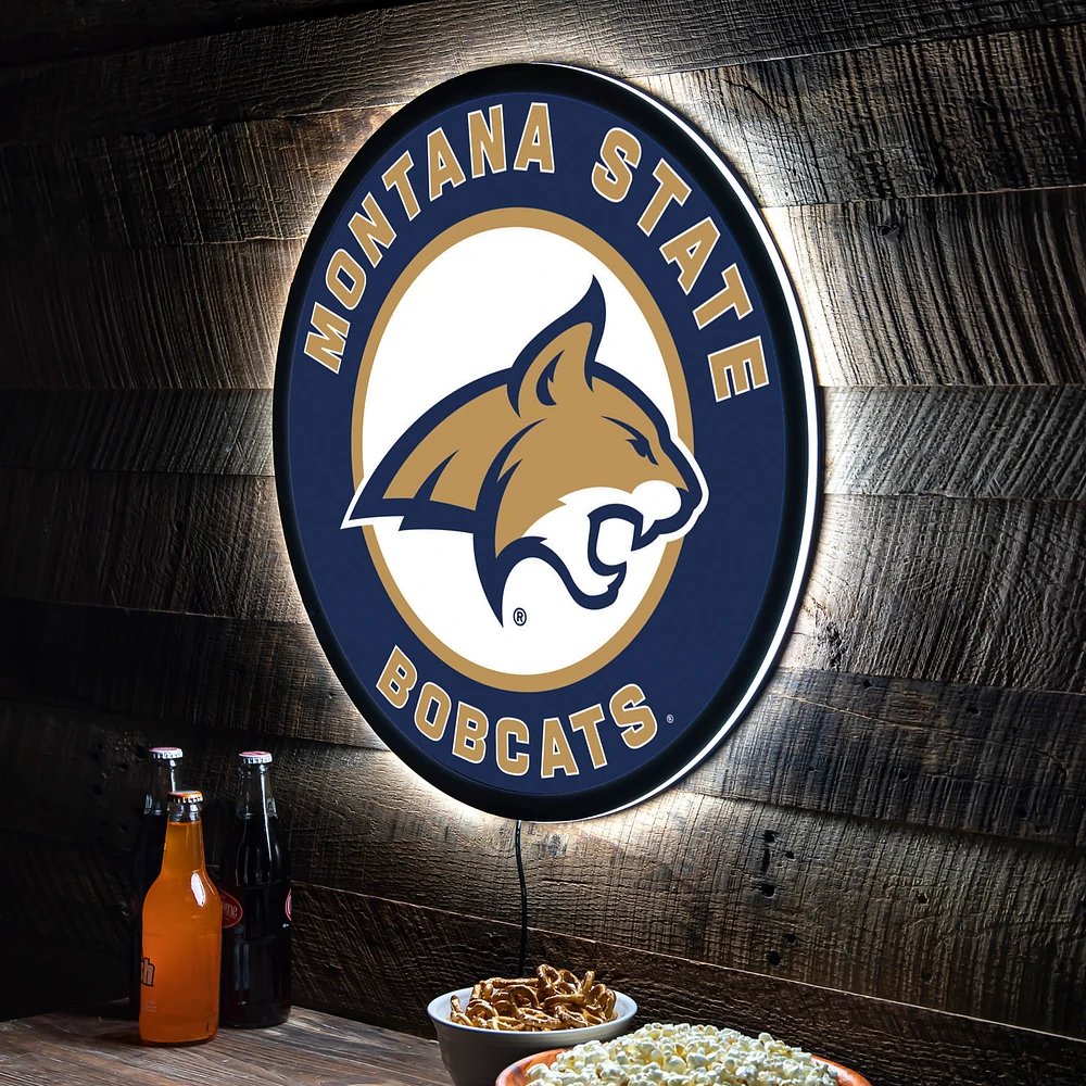 Montana State Bobcats LED XL Round Wall Décor