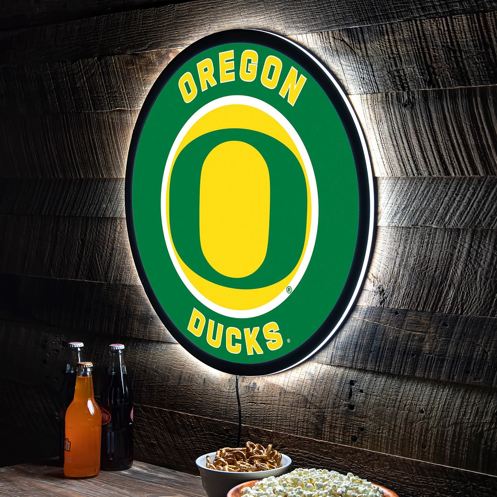 Oregon Ducks LED XL Round Wall Décor