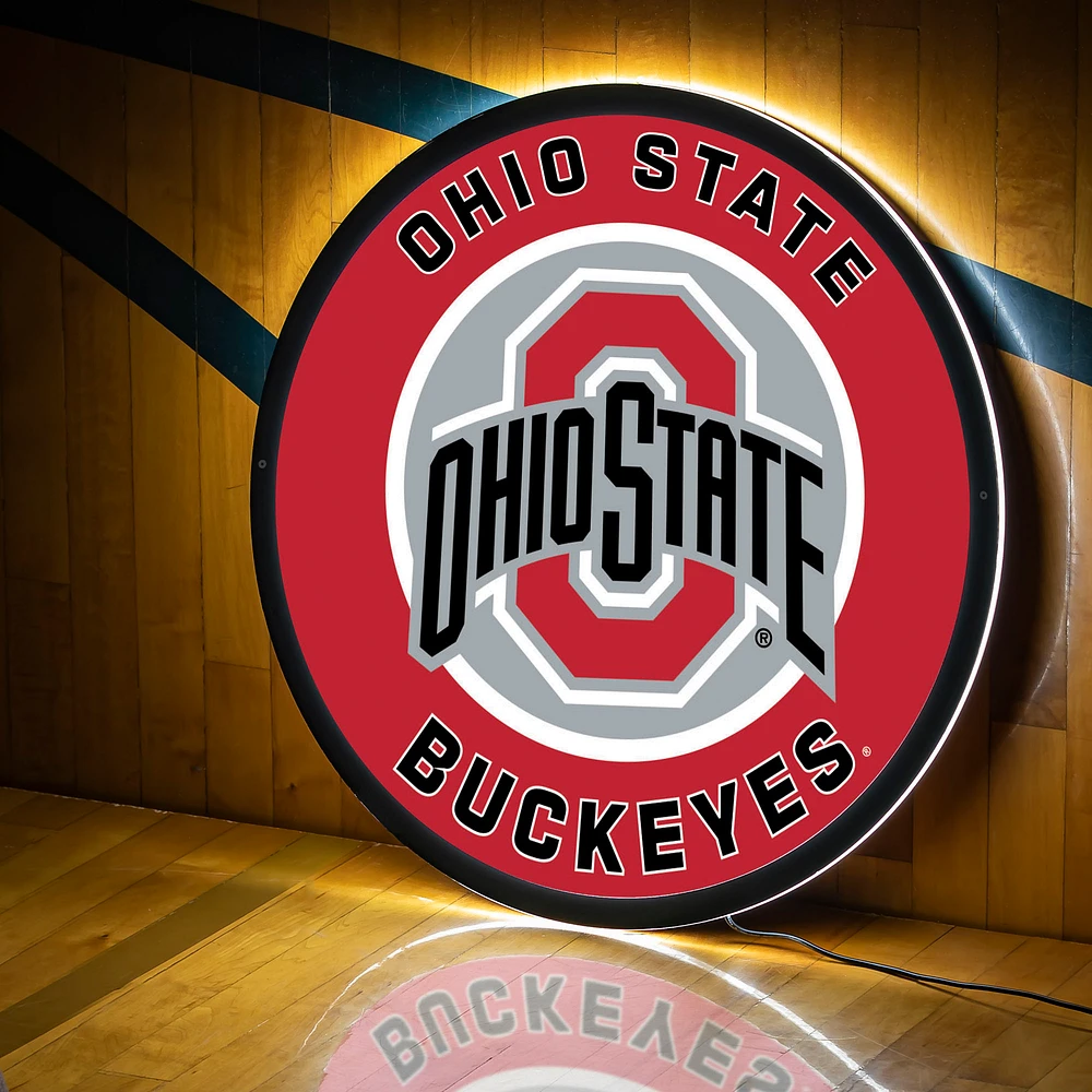 Ohio State Buckeyes LED XL Round Wall Décor