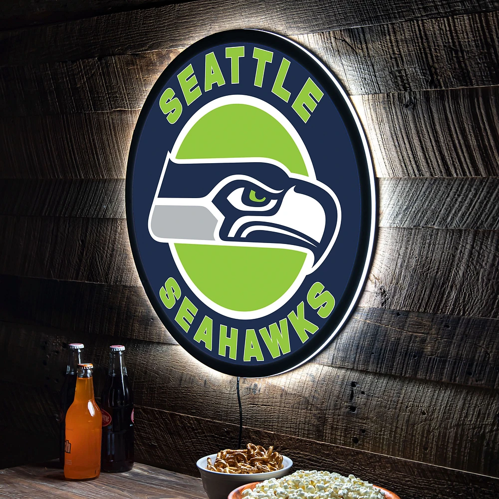 Seattle Seahawks LED XL Round Wall Décor