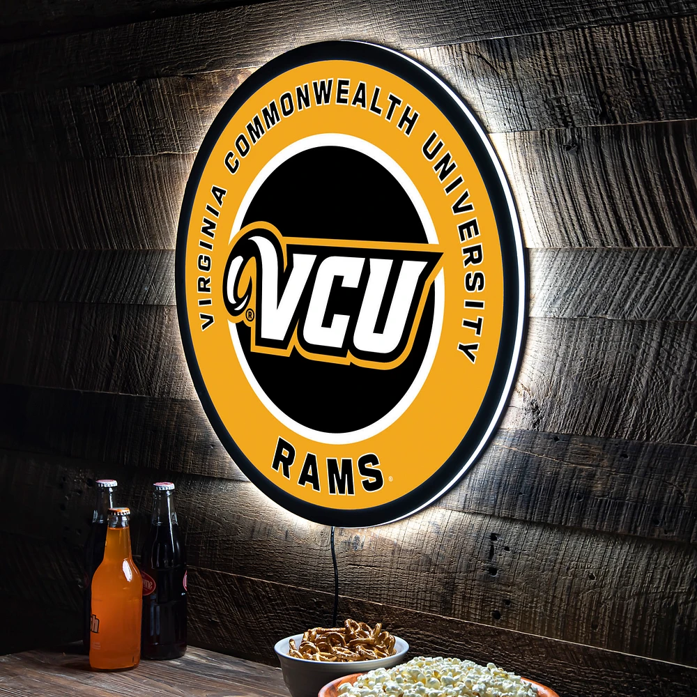 VCU Rams LED XL Round Wall Décor