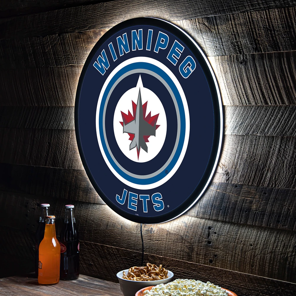 Winnipeg Jets LED XL Round Wall Décor