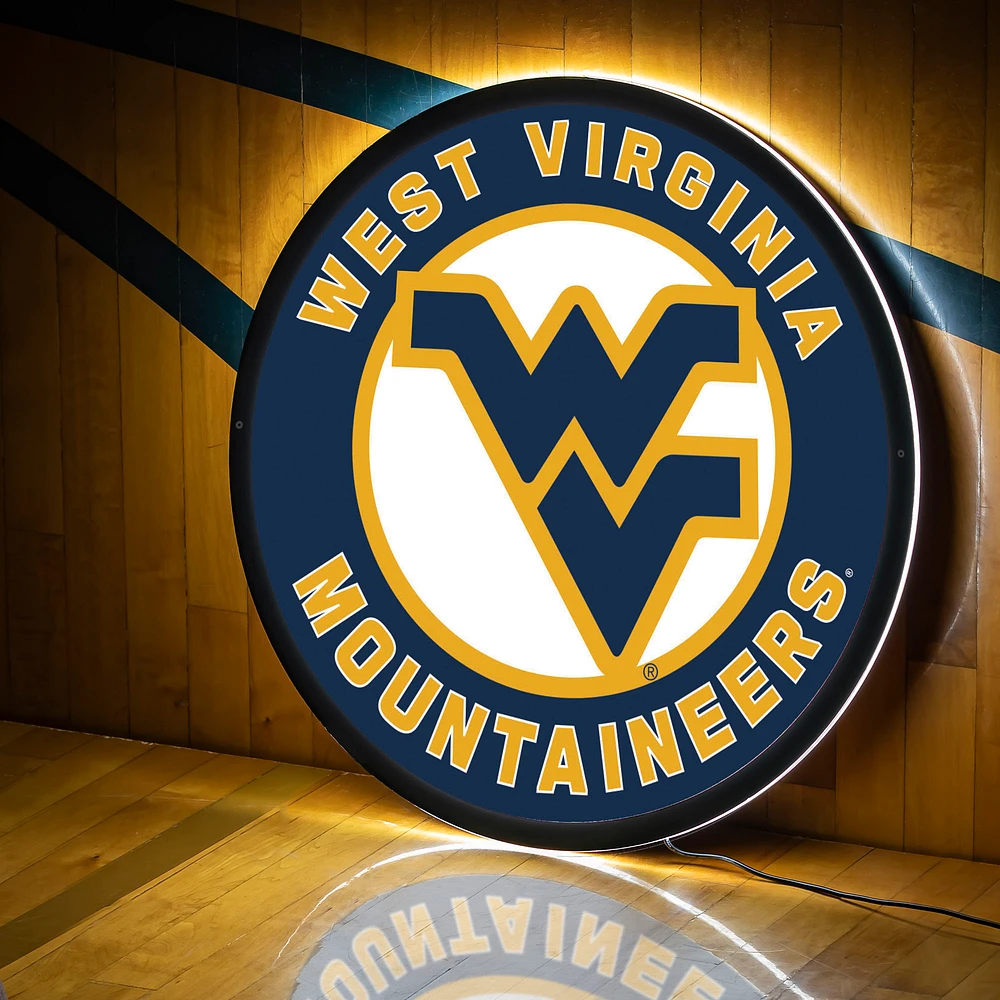 West Virginia Mountaineers LED XL Round Wall Décor