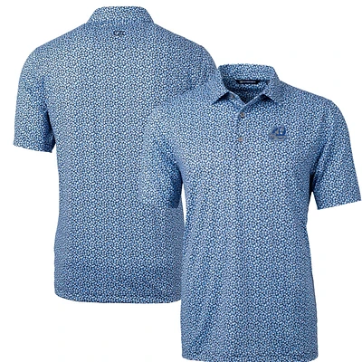 Men's Cutter & Buck Light Blue Old Dominion Monarchs Pike Magnolia Print Polo