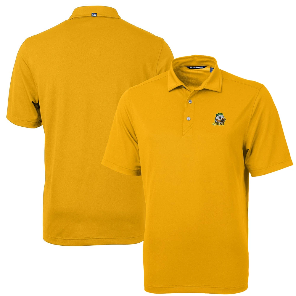 Men's Cutter & Buck Gold Oregon Ducks Virtue Eco Pique Recycled Polo
