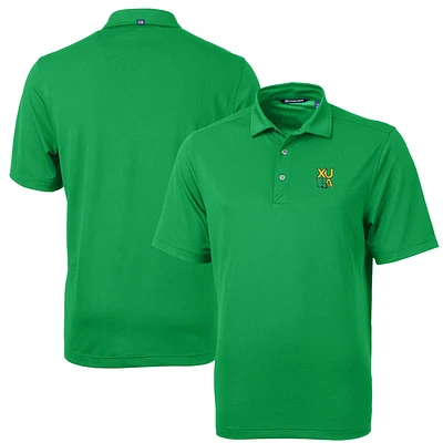 Men's Cutter & Buck Kelly Green XULA Gold Virtue Eco Pique Recycled Polo