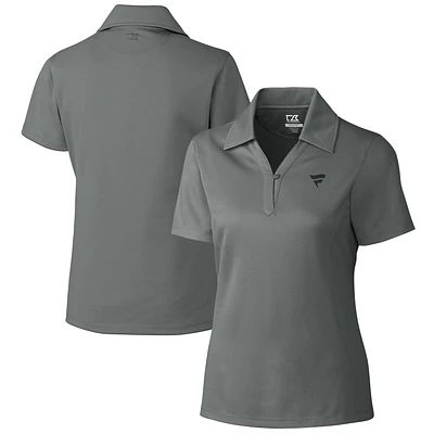 Women's Cutter & Buck Gray Fanatics Corporate DryTec Genre Textured Solid Polo