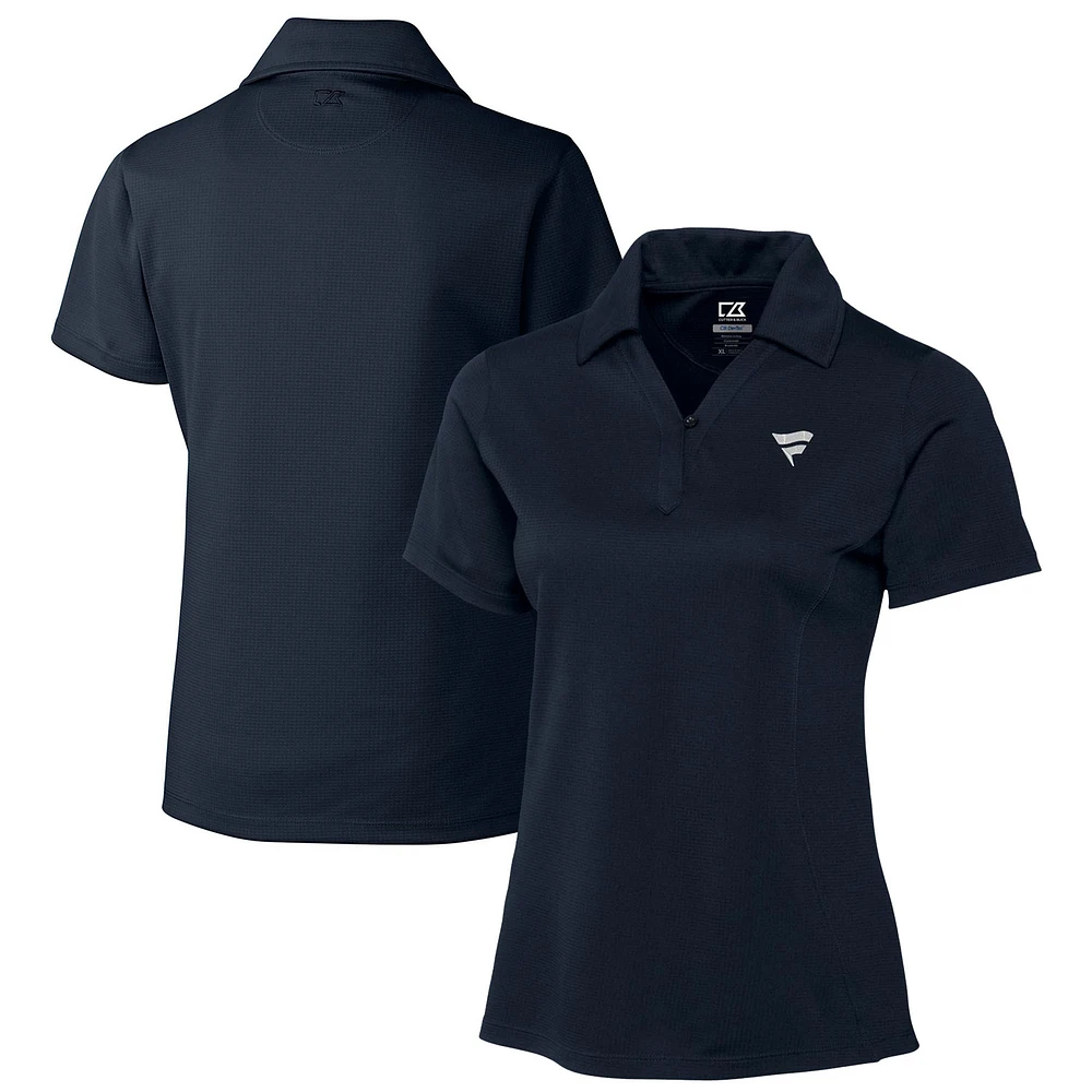 Women's Cutter & Buck Navy Fanatics Corporate DryTec Genre Textured Solid Polo