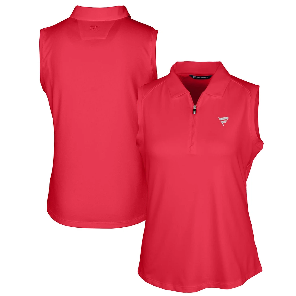 Women's Cutter & Buck Red Fanatics Corporate Forge Stretch Sleeveless Polo