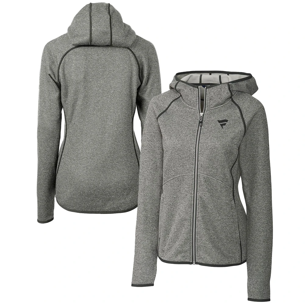 Women's Cutter & Buck Silver Fanatics Corporate Mainsail Hooded Full-Zip Jacket