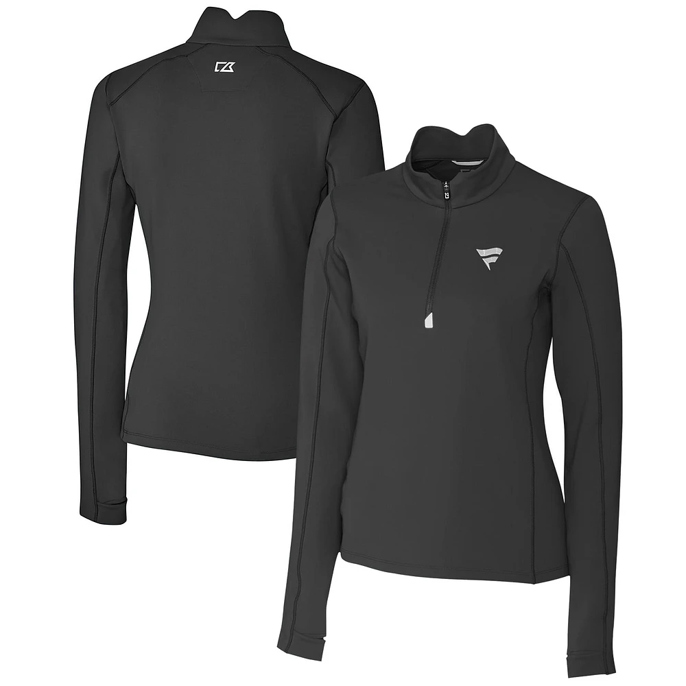 Women's Cutter & Buck Fanatics Corporate Traverse Stretch Quarter-Zip Pullover Top