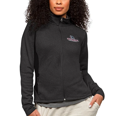 Women's Antigua Heather Gonzaga Bulldogs Course Full-Zip Jacket
