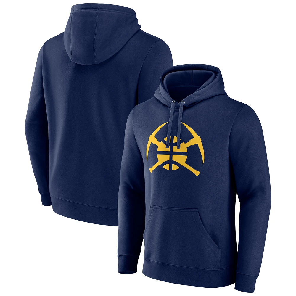 Men's Navy Denver Nuggets Alternate Logo Pullover Hoodie