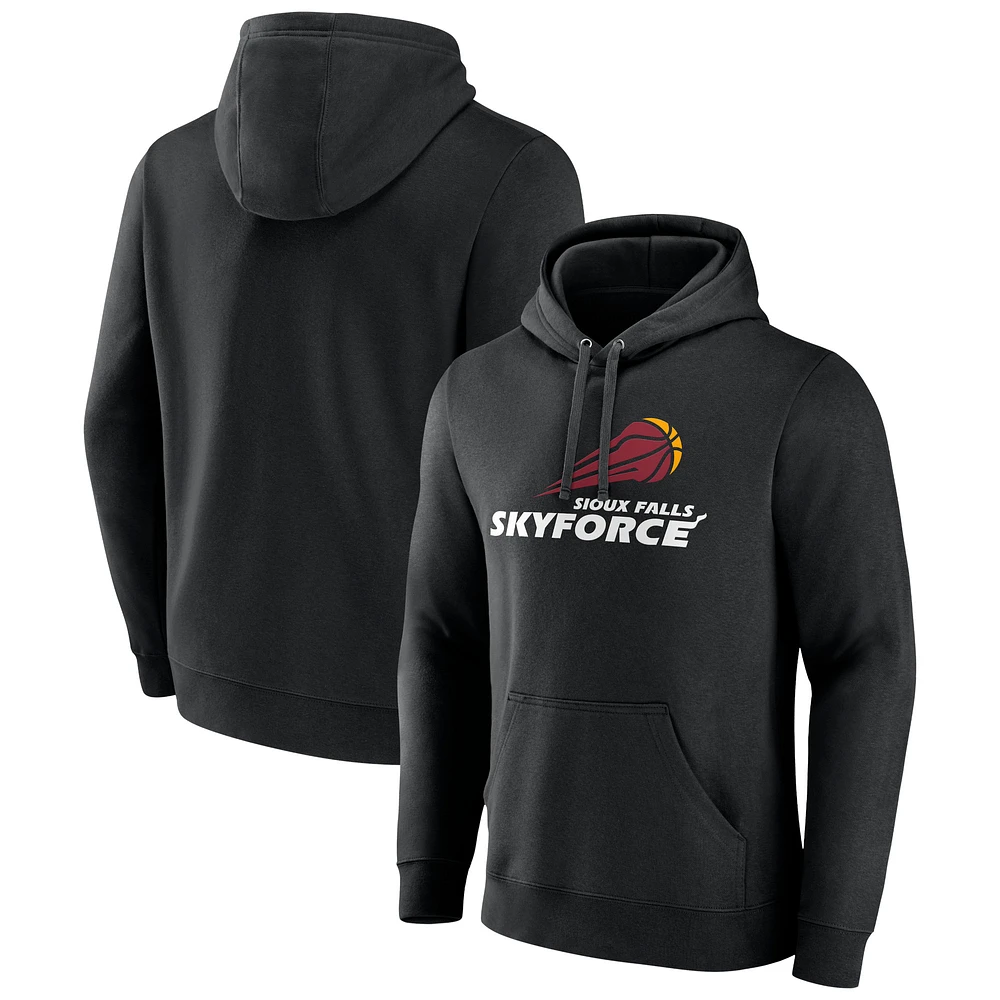 Men's Black Sioux Falls Skyforce Logo Pullover Hoodie